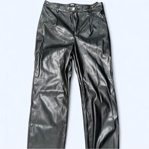 Women’s Black Leather Pants